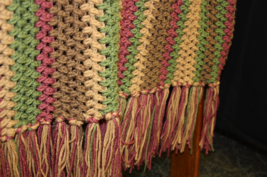 A shawl about making family out of friends