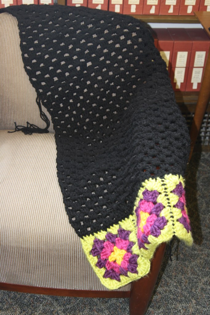 This  prayer shawl is about happiness and joy