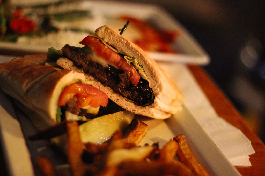 Derek had the steak sandwich